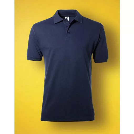 Férfi galléros póló  rövid ujjú SG Cotton Polo Fekete   urespolo.hu