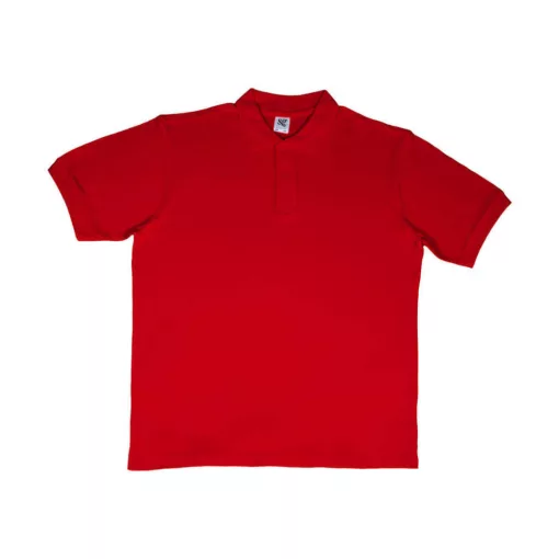 Férfi galléros póló  rövid ujjú SG Cotton Polo Piros   urespolo.hu