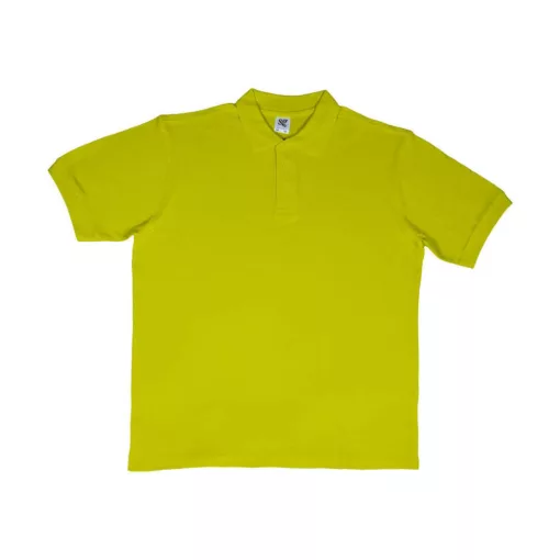 Férfi galléros póló  rövid ujjú SG Cotton Polo Lime   urespolo.hu