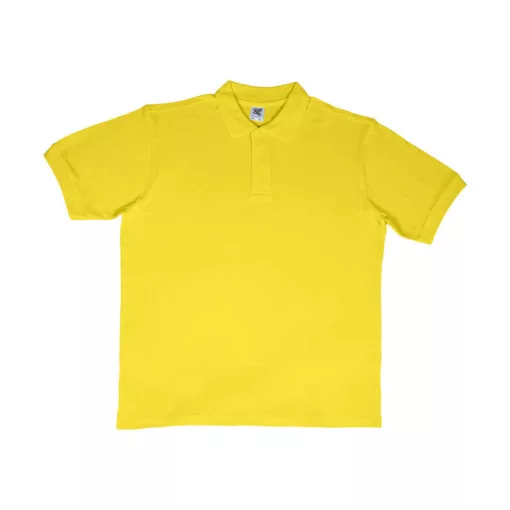 Férfi galléros póló  rövid ujjú SG Cotton Polo Sárga   urespolo.hu