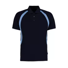 Férfi rövid ujjú galléros póló Kustom Kit Classic Fit Cooltex Riviera Polo Shirt 2XL, Sötétkék