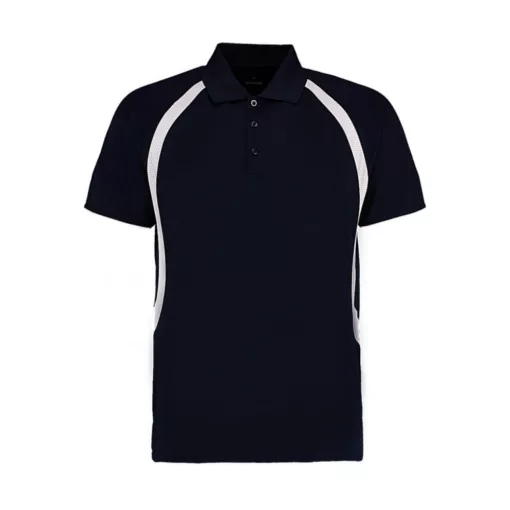 Férfi rövid ujjú galléros póló Kustom Kit Classic Fit Cooltex Riviera Polo Shirt S, Sötétkék na