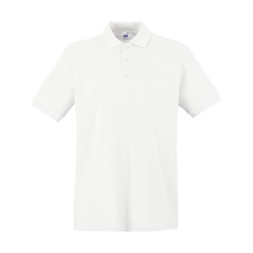 Férfi Galléros póló  Rövid ujjú Fruit of the Loom Premium Polo   Fehér   urespolo.hu