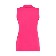 Női ujjatlan galléros póló Kustom Kit Women\'s Classic Fit Sleeveless Polo XL, Raspberry/Fehér