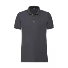 Férfi rövid ujjú galléros póló Russell Europe Men's Fitted Stretch Polo L, Konvoj szürke