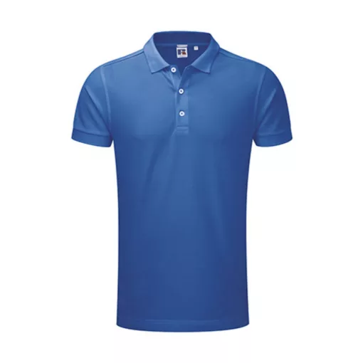 Férfi galléros póló  rövid ujjú Russell Europe Men\'s Stretch Polo Sötétkék (navy)   urespolo.hu