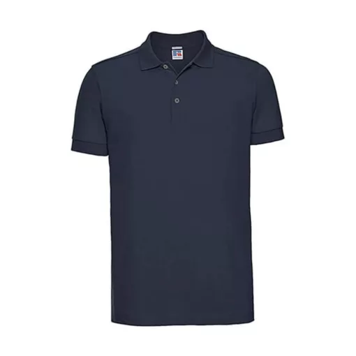 Férfi galléros póló  rövid ujjú Russell Europe Men's Stretch Polo Sötétkék (navy)   urespolo.hu