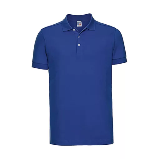 Férfi galléros póló  rövid ujjú Russell Europe Men's Stretch Polo Világos királykék   urespolo.