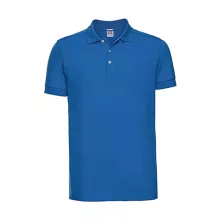Férfi galléros póló  rövid ujjú Russell Europe Men's Stretch Polo Azur kék   urespolo.hu