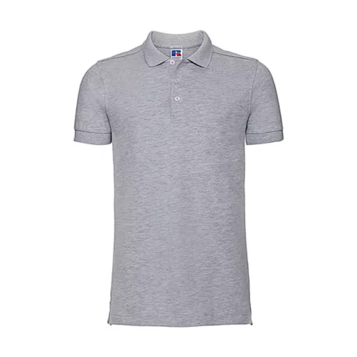 Férfi galléros póló  rövid ujjú Russell Europe Men's Stretch Polo Világos Oxford   urespolo.hu