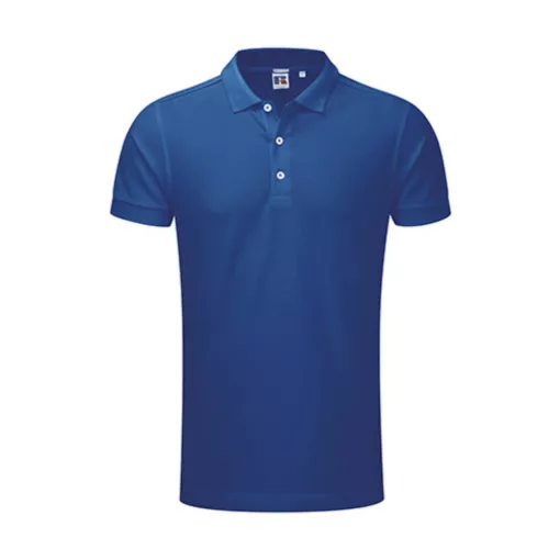 Férfi galléros póló  rövid ujjú Russell Europe Men\'s Stretch Polo Világos Oxford   urespolo.hu