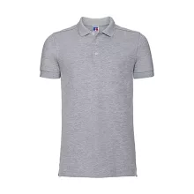 Férfi galléros póló  rövid ujjú Russell Europe Men's Stretch Polo Világos Oxford   urespolo.hu