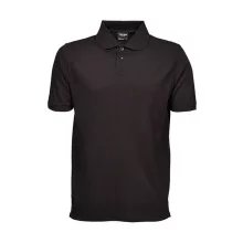 Férfi galléros póló  rövid ujjú Tee Jays Heavy Polo Piqué Fekete   urespolo.hu