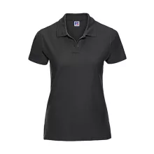 Női galléros póló  rövid ujjú Russell Europe Better Polo Ladies'   Fekete   urespolo.hu