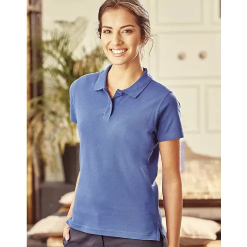 Női galléros póló  rövid ujjú Russell Europe Better Polo Ladies\'   Titanium   urespolo.hu
