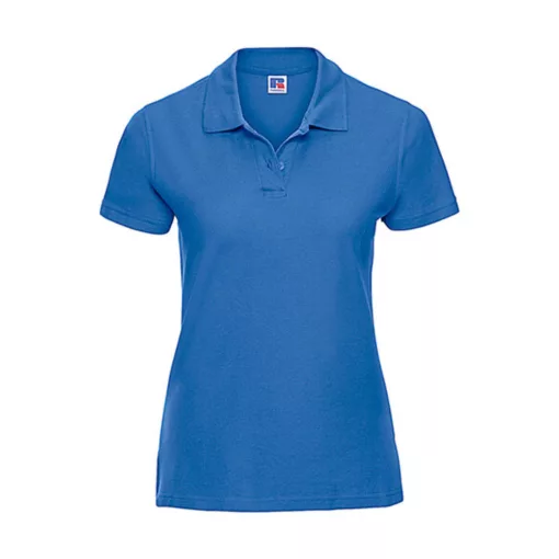 Női galléros póló  rövid ujjú Russell Europe Better Polo Ladies'   Azur kék   urespolo.hu