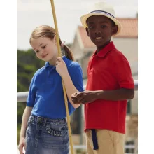 Gyerek Galléros póló  Rövid ujjú Fruit of the Loom 65/35 Polo Kids   Fehér   urespolo.hu