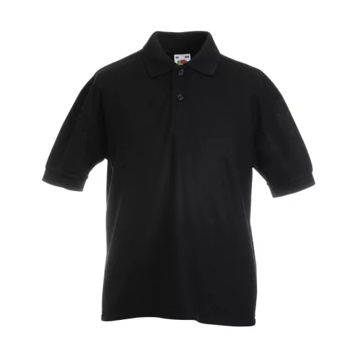 Gyerek Galléros póló  Rövid ujjú Fruit of the Loom 65/35 Polo Kids   Fehér   urespolo.hu