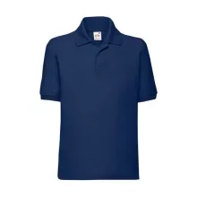 Gyerek Galléros póló  Rövid ujjú Fruit of the Loom 65/35 Polo Kids   Sötétkék (navy)   urespolo