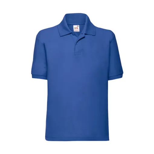 Gyerek Galléros póló  Rövid ujjú Fruit of the Loom 65/35 Polo Kids   Királykék   urespolo.hu