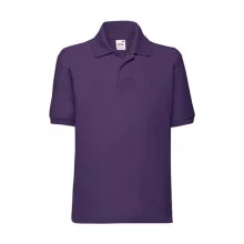 Gyerek Galléros póló  Rövid ujjú Fruit of the Loom 65/35 Polo Kids   Lila   urespolo.hu
