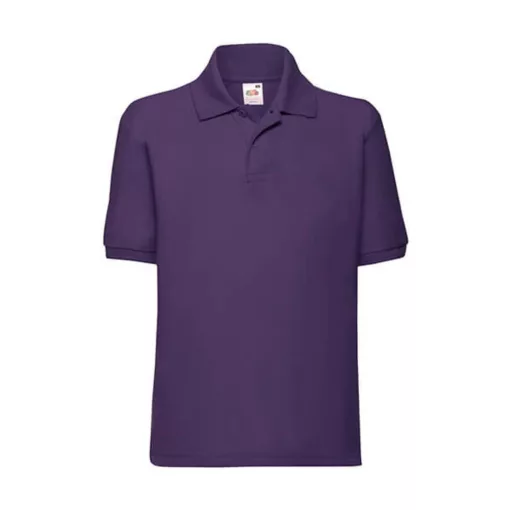 Gyerek Galléros póló  Rövid ujjú Fruit of the Loom 65/35 Polo Kids   Lila   urespolo.hu