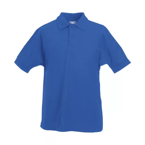 Gyerek Galléros póló  Rövid ujjú Fruit of the Loom 65/35 Polo Kids   Piros   urespolo.hu