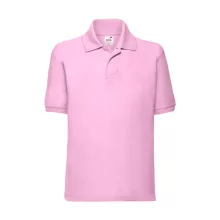 Gyerek Galléros póló  Rövid ujjú Fruit of the Loom 65/35 Polo Kids   Világos rózsaszín (pink)