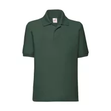 Gyerek Galléros póló  Rövid ujjú Fruit of the Loom 65/35 Polo Kids   Sötétzöld   urespolo.hu