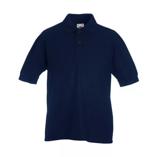 Gyerek Galléros póló  Rövid ujjú Fruit of the Loom 65/35 Polo Kids   Napraforgó sárga   urespol