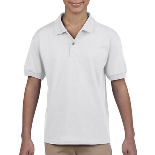 Gyerek Galléros póló  Rövid ujjú Gildan Dry Blend Kids Jersey Polo   Sportszürke   urespolo.hu