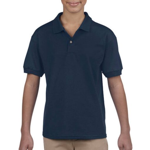 Gyerek Galléros póló  Rövid ujjú Gildan Dry Blend Kids Jersey Polo   Sportszürke   urespolo.hu