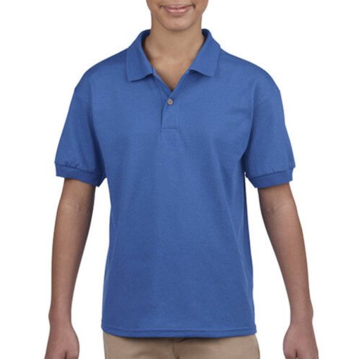 Gyerek Galléros póló  Rövid ujjú Gildan Dry Blend Kids Jersey Polo   Sportszürke   urespolo.hu