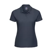 Női galléros póló  rövid ujjú Russell Europe Ladies' Polo Poly-Cotton Blend   Sötétkék (navy)