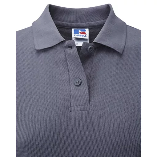 Női galléros póló  rövid ujjú Russell Europe Ladies\' Polo Poly-Cotton Blend   Sötétkék (navy)