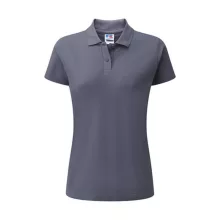 Női galléros póló  rövid ujjú Russell Europe Ladies\' Polo Poly-Cotton Blend   Sötétkék (navy)