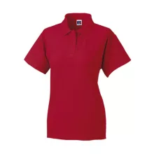 Női galléros póló  rövid ujjú Russell Europe Ladies\' Polo Poly-Cotton Blend   Sötétkék (navy)
