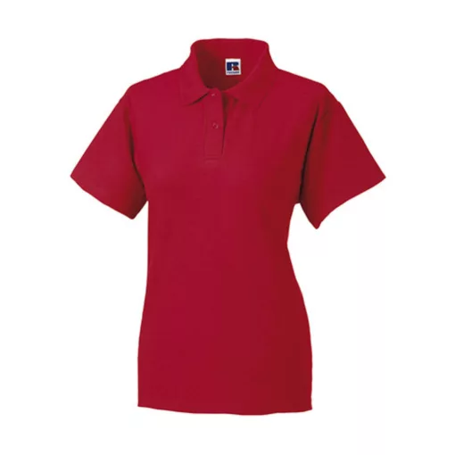 Női galléros póló  rövid ujjú Russell Europe Ladies\' Polo Poly-Cotton Blend   Sötétkék (navy)