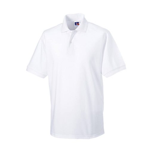 Férfi galléros munkaruha Russel Hard Wearing Polo Shirt 5-6XL - 5XL, Fehér