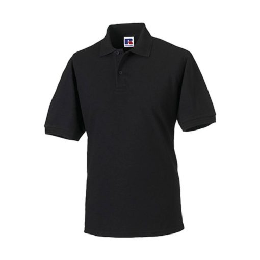 Férfi galléros munkaruha Russel Hard Wearing Polo Shirt 4XL-ig - XS, Fekete