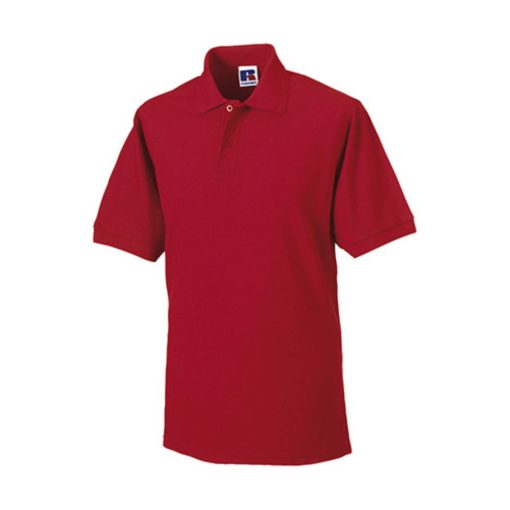 Férfi galléros munkaruha Russel Hard Wearing Polo Shirt 4XL-ig - 2XL, Piros