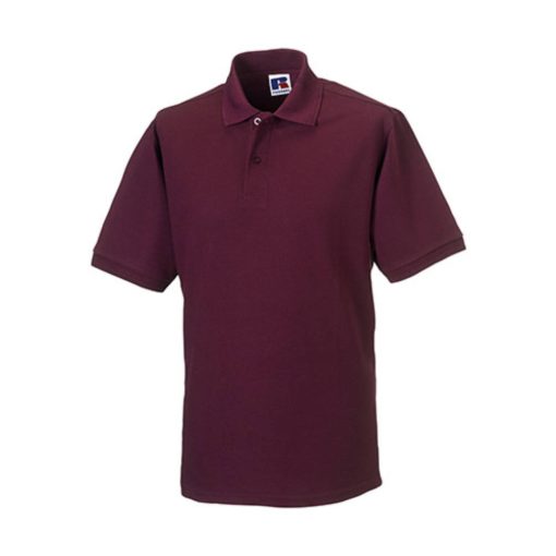 Férfi galléros munkaruha Russel Hard Wearing Polo Shirt 4XL-ig - XS, Burgundi vörös