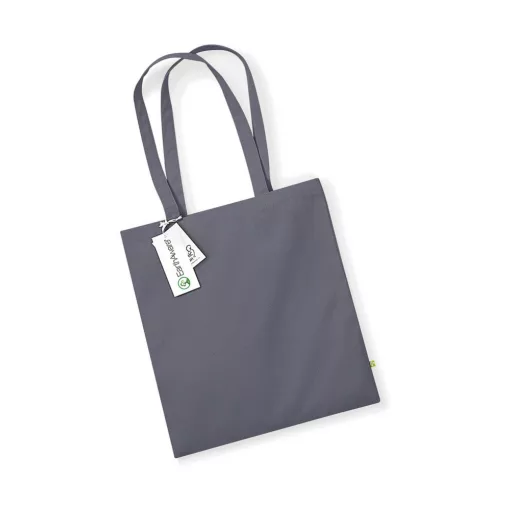 Uniszex organikus speciális táska Westford Mill EarthAware™ Organic Bag for Life Egy méret, Graf