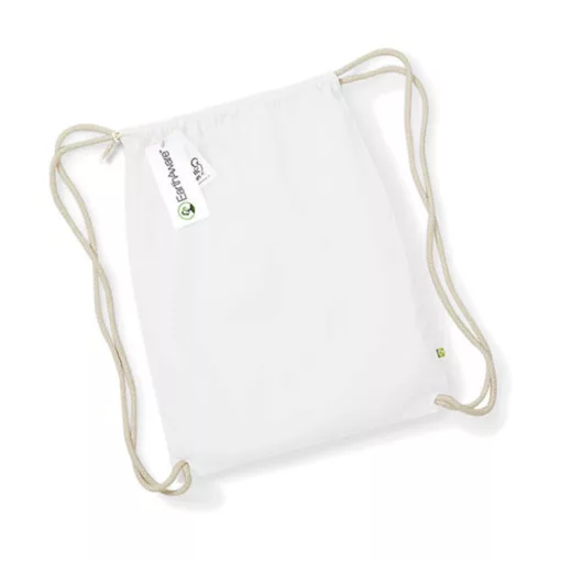 Tornazsák tornatáska  Hátizsák Westford Mill EarthAware Organic Gymsac   Fehér   urespolo.hu