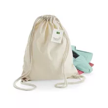 Tornazsák tornatáska  Hátizsák Westford Mill EarthAware Organic Gymsac   Fehér   urespolo.hu
