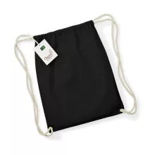 Tornazsák tornatáska  Hátizsák Westford Mill EarthAware Organic Gymsac   Fekete   urespolo.hu