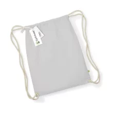 Tornazsák tornatáska  Hátizsák Westford Mill EarthAware Organic Gymsac   Világos Szürke   ures
