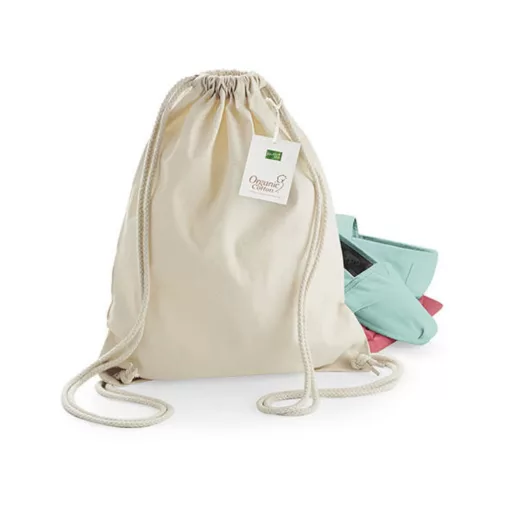 Tornazsák tornatáska  Hátizsák Westford Mill EarthAware Organic Gymsac   Sötétkék (navy)   ure