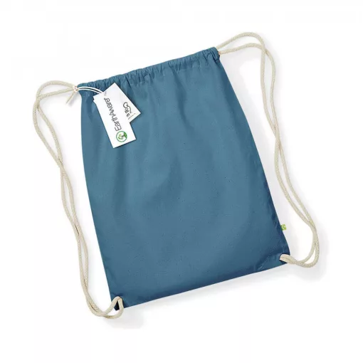 Uniszex organikus speciális táska Westford Mill EarthAware™ Organic Gymsac Egy méret, Airforce k