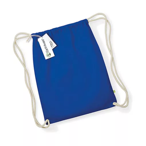 Tornazsák tornatáska  Hátizsák Westford Mill EarthAware Organic Gymsac   Világos királykék   u